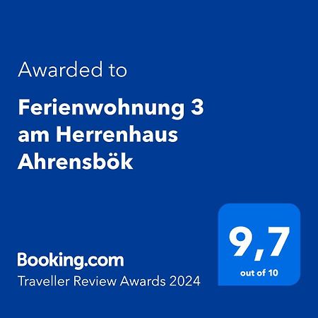 Ferienwohnung 3 Am Herrenhaus Ahrensboek Ahrensbok Eksteriør billede